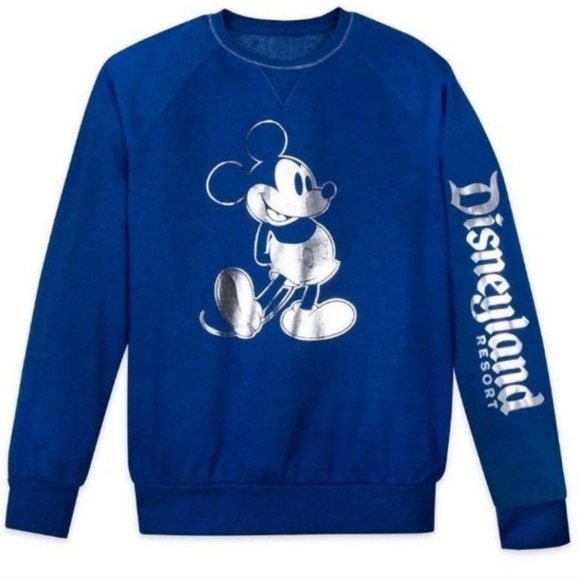 Disneyland Mickey Mouse Wishes Come True Sweatshirt Blue S - Picture 10 of 10